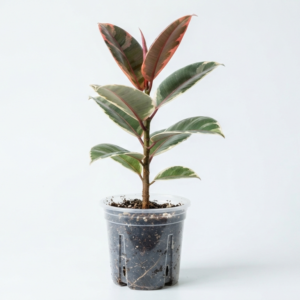 Ficus Elastic 'Ruby' (Variegated Rubber Tree) - Image 2
