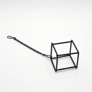 The Aerostatic Duo: Hanging Double Bulbous Air Plant Geometric Holder - Image 2